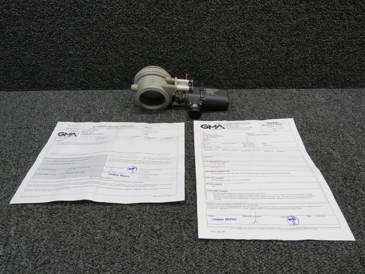 67-2906-002 Grimes Air Shut-Off Valve Assembly with 8130-3