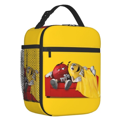 M&M Chocolate-Beans Insulated Lunch Bag Thermal Cooler Lunch Box bag kids new - Picture 26 of 34