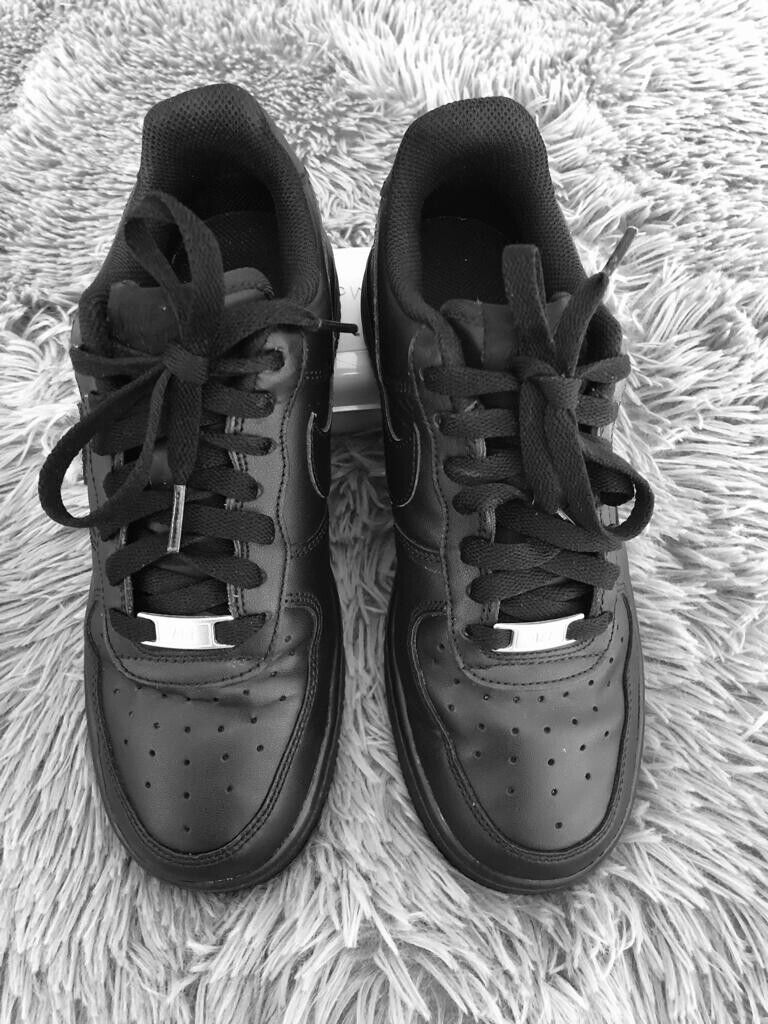 Nike Air Force 1 Low Black W 315115-038 Size 6.5 - Made In Nike Air Force 1 Low Black W 315115-038 Size 6.5 - Made In