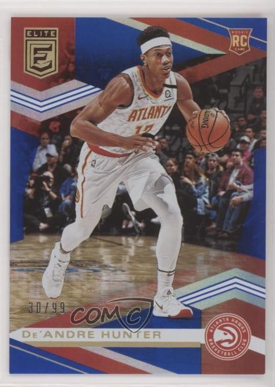 2019-20 Donruss Elite Rookies Blue 30/99 De'Andre Hunter #138 4k8