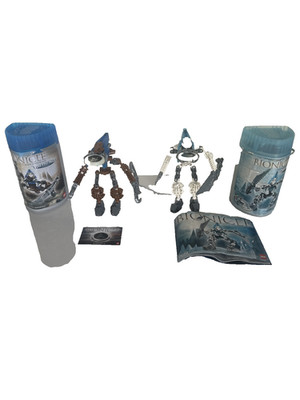Lego Bionicle Vahki Lot Of Two 8617 8619 With Canisters.  8919 Manual
