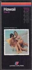 United Airlines Hawaii One-O Hawaiian Holidays brochure 1978