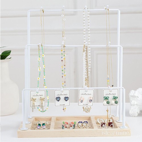 5 Layer Storage Rack 30 Hooks Jewelry Holder Jewelry Organizer Bracelet - Picture 5 of 10