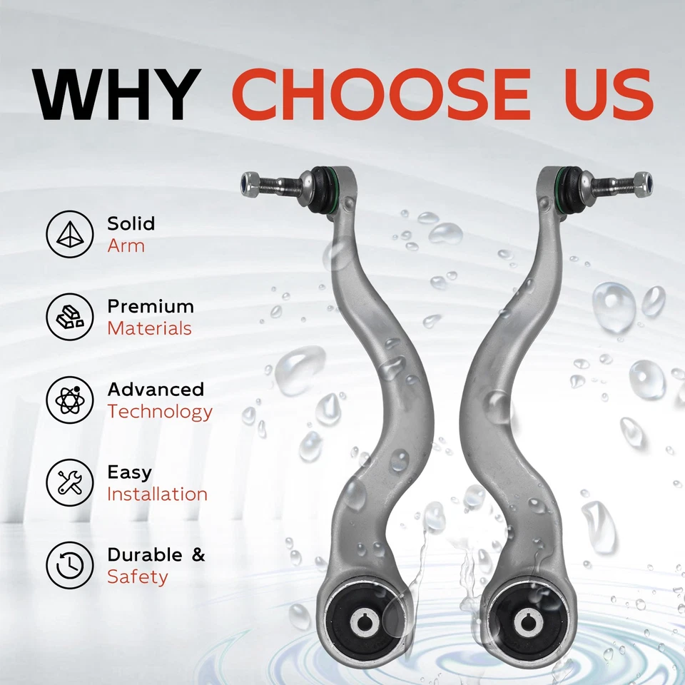 Juego de 2 brazos de control delanteros con rótula para BMW F30 F32 230i 330i xDrive Foto 2 de 4