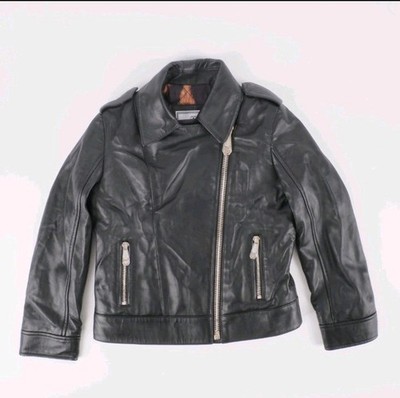 PHILIPP PLEIN JUNIOR Lammlederjacke 6/7y Schwarz