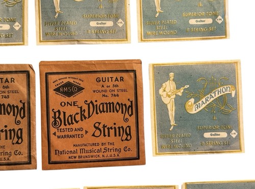 Mixed Lot of Black Diamond, Marathon Vintage Guitar Strings VTG 1930’s - 1950’s - Picture 5 of 12