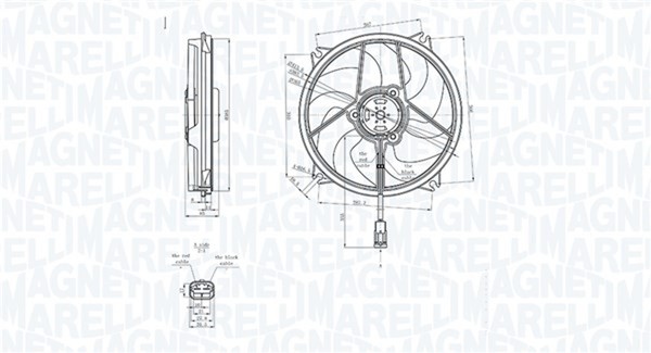 Magneti Marelli LüFter MotorküHlung 069422839010 12V 246W 385Mm FüR Peugeot 308-image