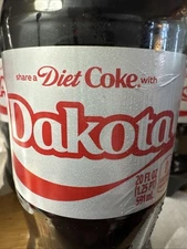 Share A Coke with   Dakota    2025 Personalized Gift Coca Cola Bottle 20oz Diet