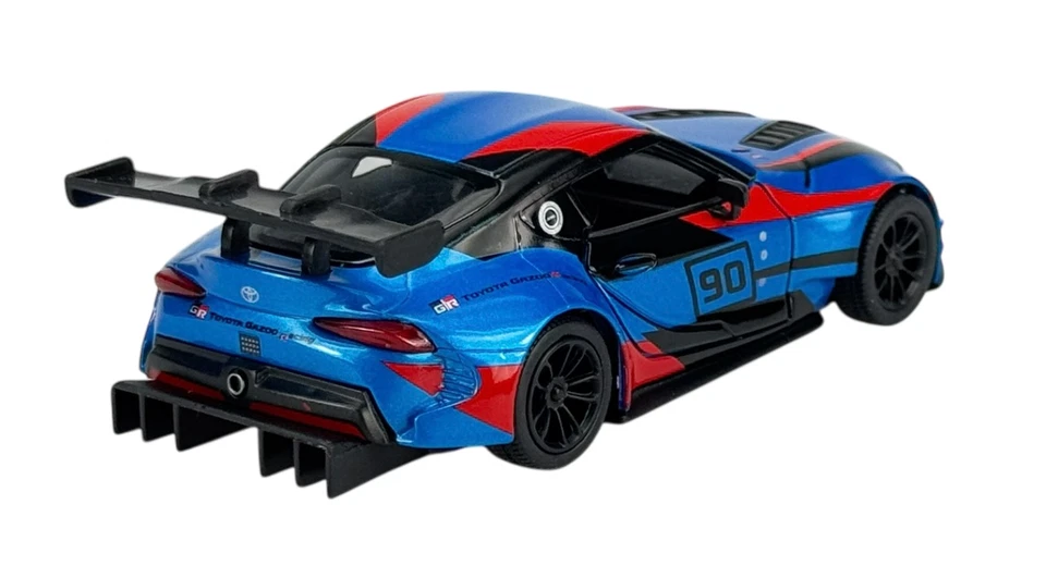 Toyota Supra Racing Concept Car Model Toy Diecast Blue 1:36 Scale Kinsmart - Image 3 of 4