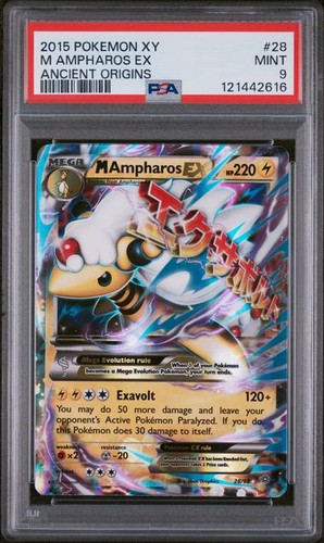 M Ampharos-EX graded PSA 9 for sale on eBay