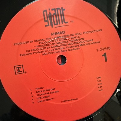 Ahmad - AHMAD (LP, 1994, ft. “Back In The Day”, West Coast Classic