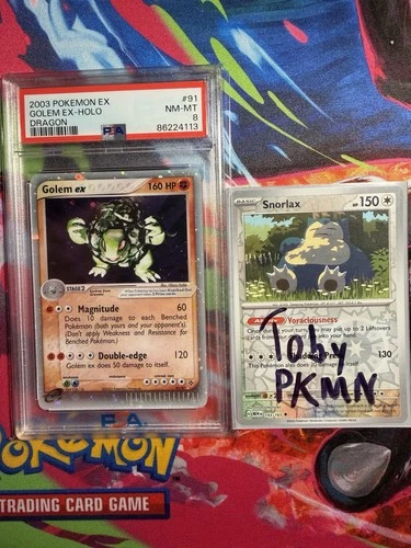 Golem Ex Holo 91/97 Pokemon 2003 Ex Dragon PSA 8 NM-MT