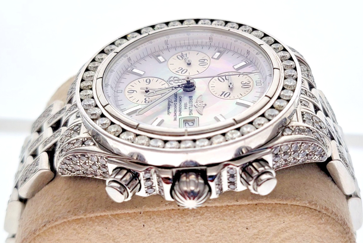 Breitling A13356 Chronomat Evolution MOP Dial Dia… - image 9