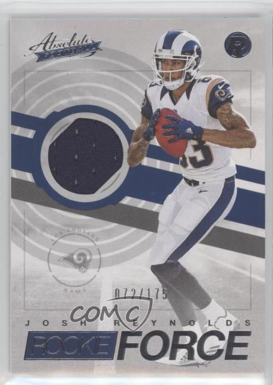 Josh Reynolds Panini Absolute Rookie Force Relic #33 Base