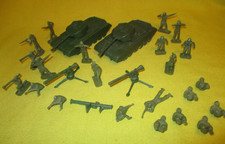 2 Vintage Payton 6" Tanks With Soldiers  Weapons Military Play Set