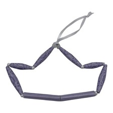 Christmas Ornament Personalized Princess Crown Paper Bead Purple Handmade 108