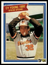 1981 Donruss #591 Steve Stone NRMT+