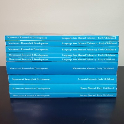 Montessori Research & Development - Early Childhood Teacher Manuals Lot of 9
