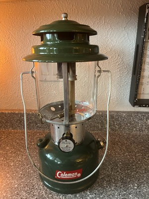 #ad Vintage Coleman 220F Green Lantern Sunshine of the Night 1964 U $99.00