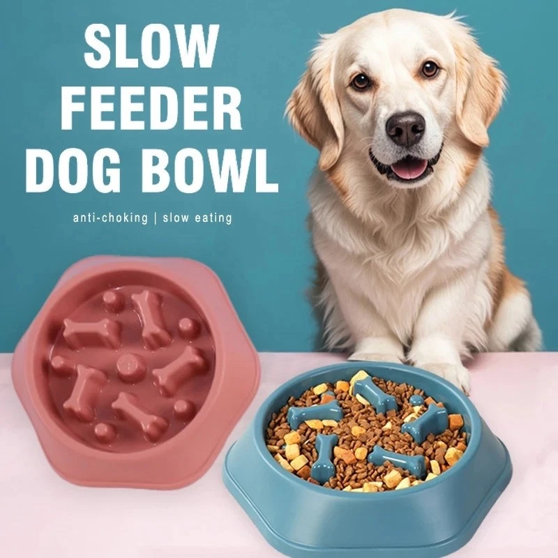 Pet Food Slow Eating Dish Feeder Bowl, Dogs, Cats, Interactive Pet Feeder - Image 2 of 4