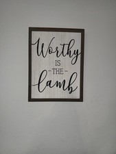 Christian Farmhouse Hanging wall sign Decor Jesus Hobby Lobby Rustic Religious