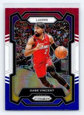 2023-24 Panini Prizm #225 Gabe Vincent Prizm Red White and Blue Lakers