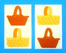 Vintage Mrs. Grossmans Weaved Baskets Sticker 2 Mod Sheets Set