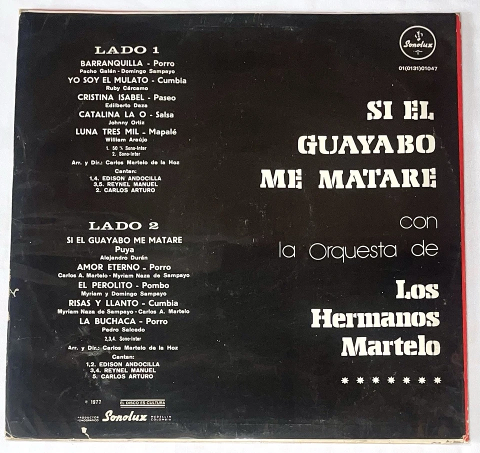 Orquesta Los Hermanos Martelo – Si El Guayabo Me Matare - Salsa Catalina La O - Image 2 of 4