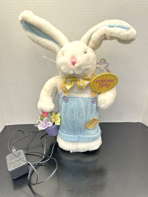 Avon Easter Bunny Skippie Fiber Optic Color Changing Lighted Spring Decor Plush
