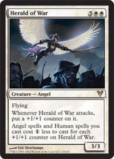 MTG Herald of War - Foil, Avacyn Restored, Moderately Played, English