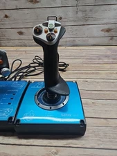 Saitek X45 Flight Simulator Throttle & Control Stick - Used - Un Tested