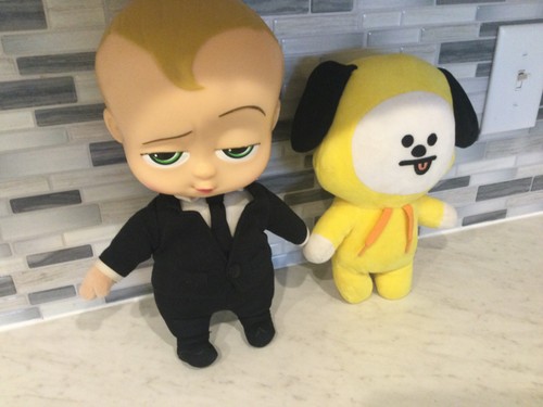 VINTAGE TALKING BOSS BABY MOVIE DOLL  VINYL HEAD PLUSH BODY & PUPPY CORP PLUSH - Picture 14 of 19