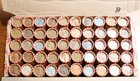 $25 Box Wheat Cents 50 rolls 2500 Coins dated from 1909-1958 Pds All 3 Mints #B