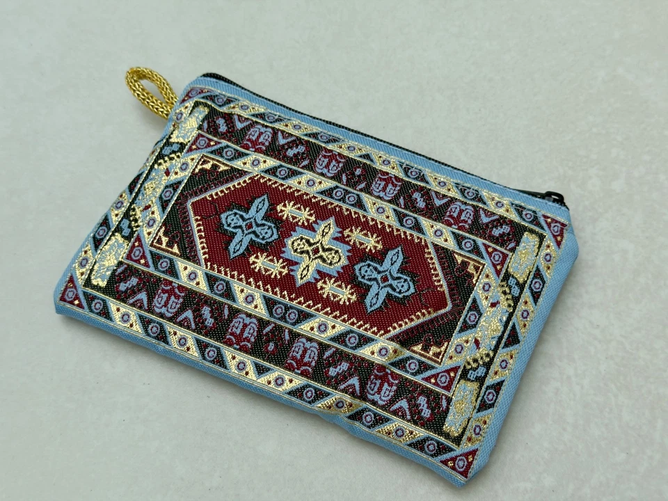 Kilim Coin Purse, Bohemian Bag, Oyster ID Card Bag, Affordable Christmas Gift