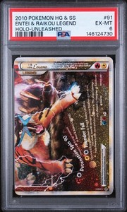 Entei & Raikou Legend (Bottom) 91/95 Unleashed Holo Rare