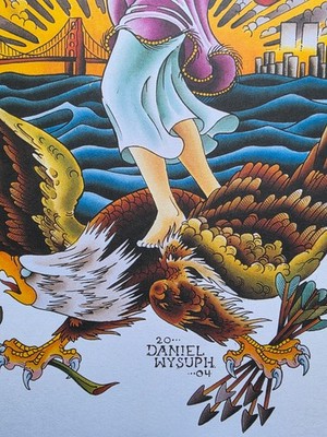 Original 2005 Daniel Wysuph Traditional Tattoo Flash LARGE SIZE
