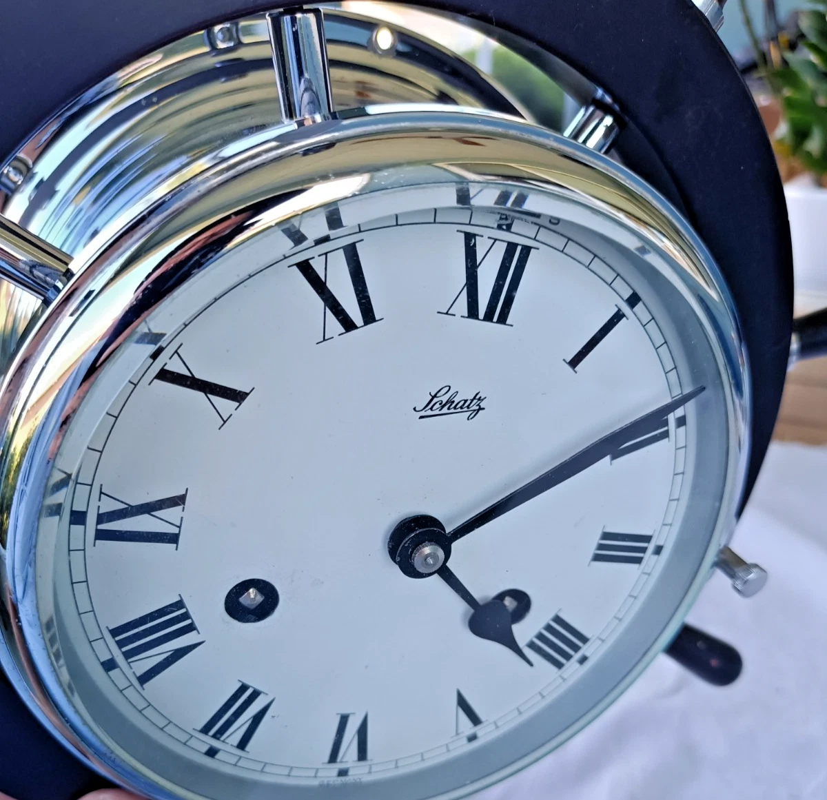 Germany Schatz Ship's Bell Clock Antique Maritime Clocks for sale