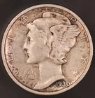 1930 S MERCURY DIME | FRESH FROM ORIGINAL COLLECTION | LOT CC-652