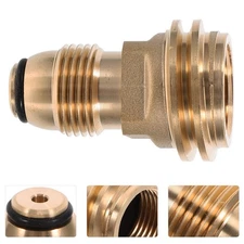 Gas Tank Connector Quick Convert Adapter Metal Conversion Head Camping Propane