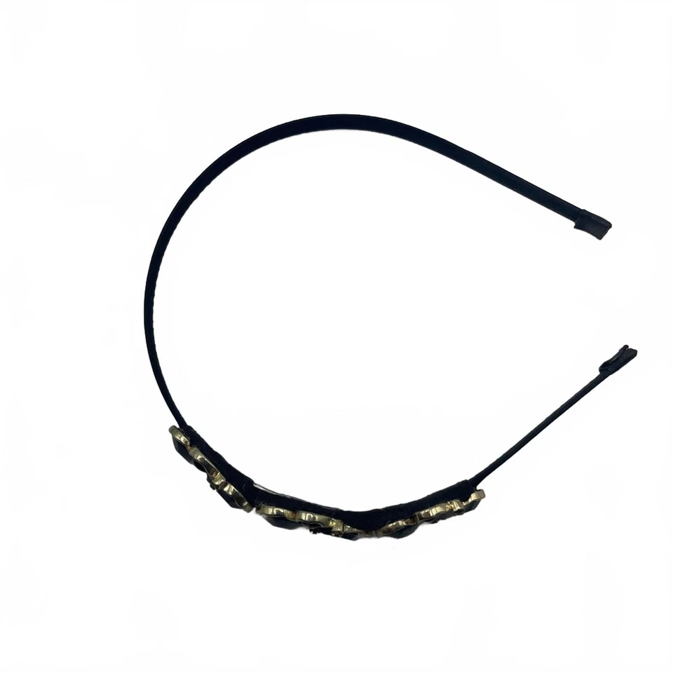 Juego de 3 diademas de metal cristal multicolor negras vintage años 50  Foto 4 de 4