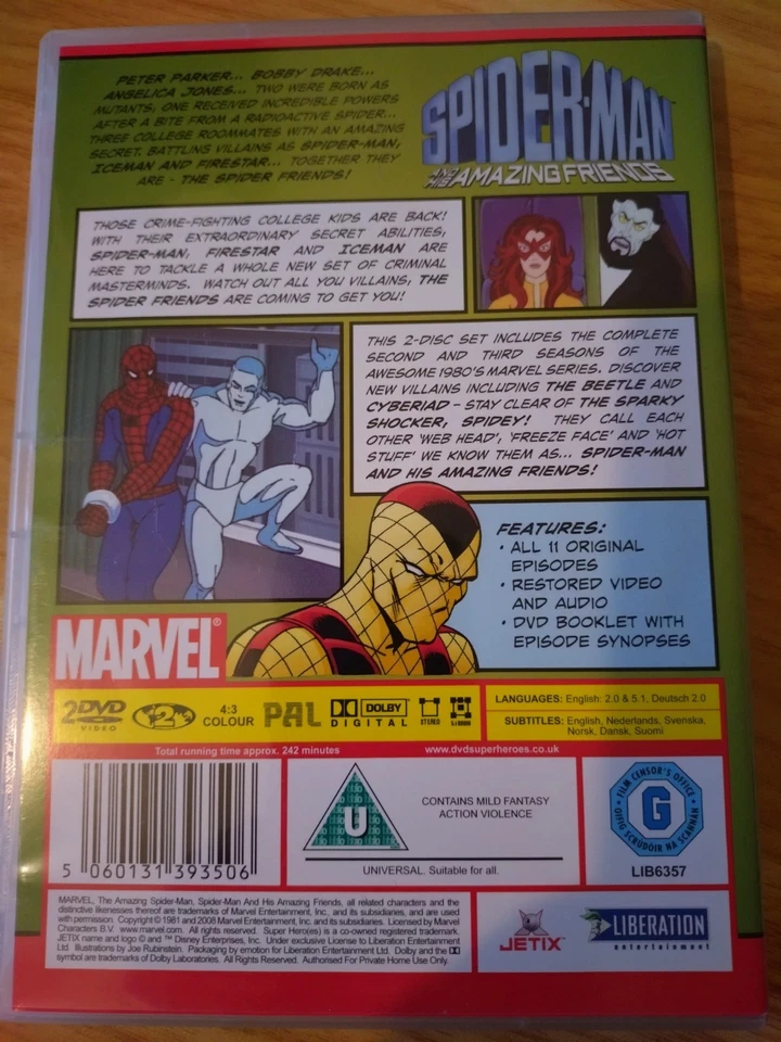 Spider-Man And His Amazing Friends Season 2 & 3 - dvd set + booklet, art cards - Image 2 of 4