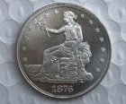 1876 CC Seated Liberty Take flowers Silver 1 Dollar High Grade A++++