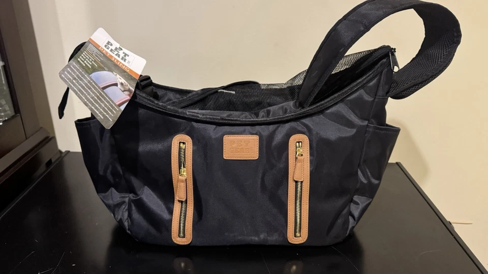 Eslinga portaperros con bolsillo de almacenamiento para viajes, veterinario/perro - gato Foto 4 de 4