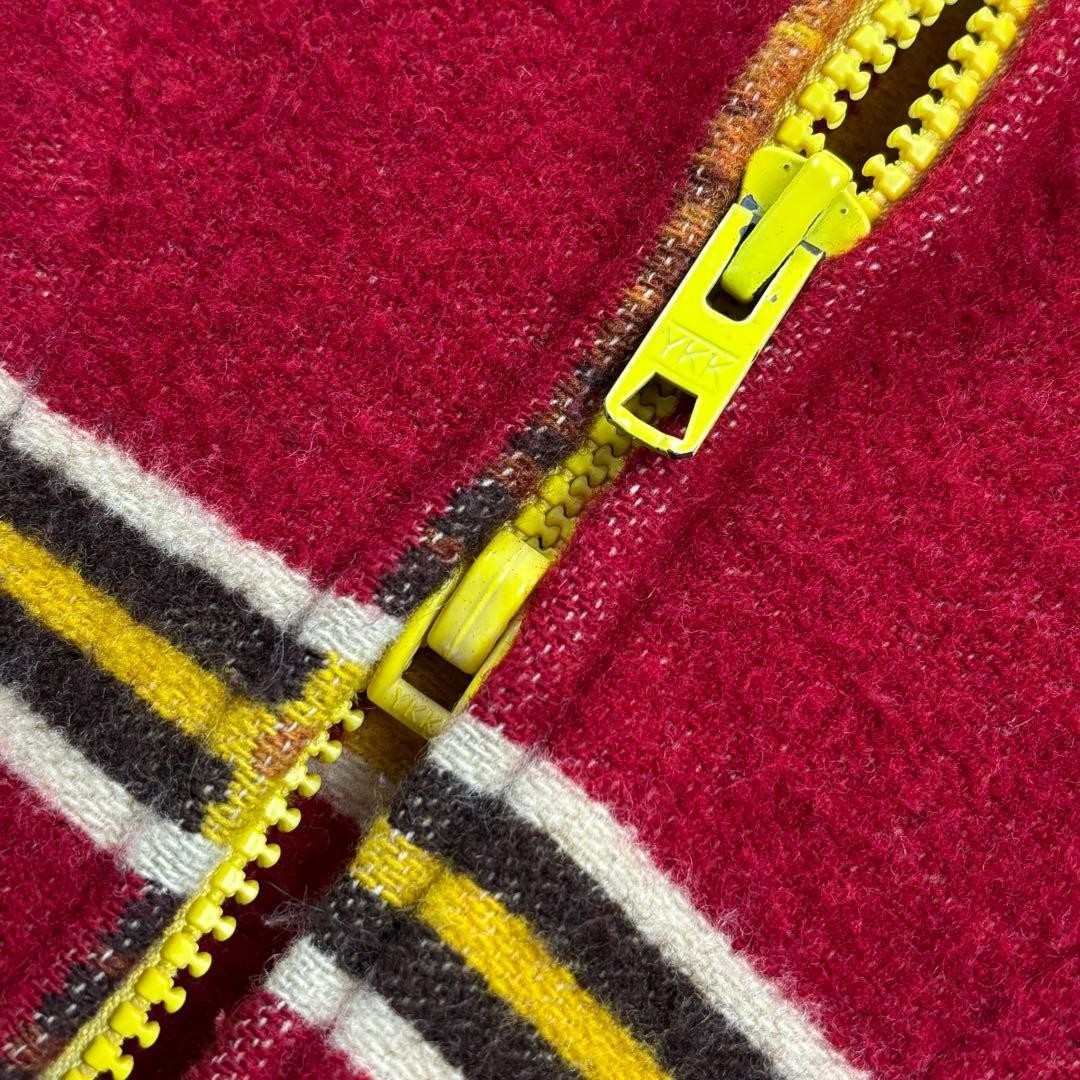 Woolrich 70s Native Pattern Wool Nylon Blanket Pa… - image 7