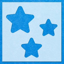 Star Stars Shape Stencil: Mylar Airbrush Wall Art Painting Crafts  - 190 Micron