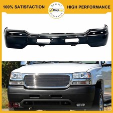 Front Black Bumper Face Impact Bar Assembly For 1999-2002 Gmc Sierra 1500 2500
