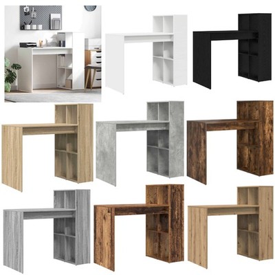 Schreibtisch mit Regal Computertisch PC Tisch Holzwerkstoff 108x55x103,5 cm