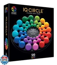 SmartGames IQ Deluxe Circle – Logic Puzzle Game with 120 Challeng