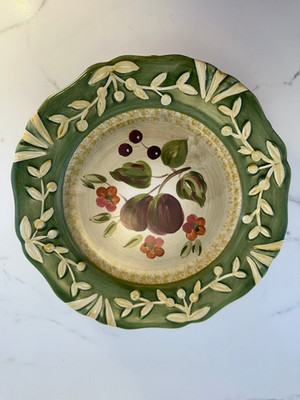 Set of 4- Certified International La Toscana Pamela Gladding Salad Plates 