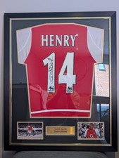 Thierry Henry Signed Arsenal 2002 Shirt Printed Autograph FRAME NOT INCLUDED